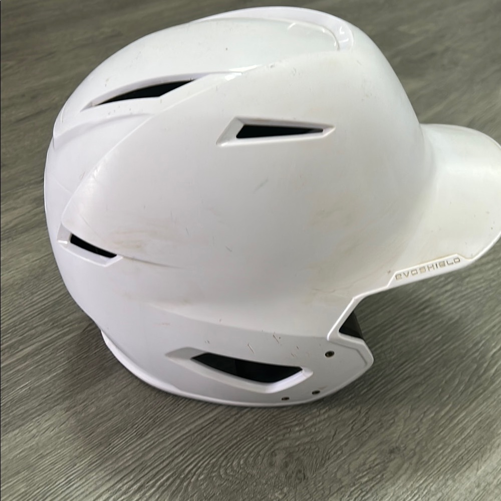 White EvoShield Baseball Helmet size S/M